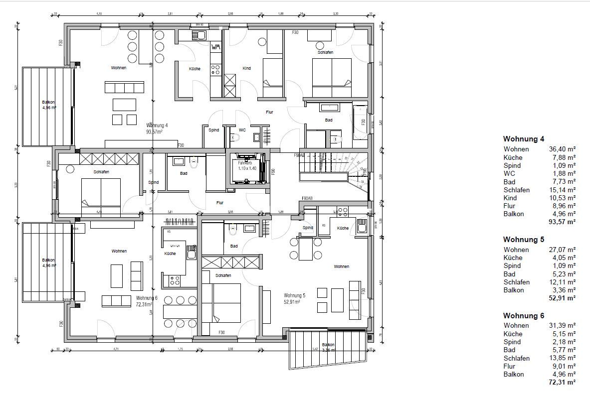 Grundriss  W5, 1.OG