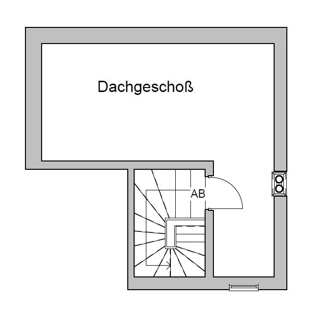 Grundriss DG (Ausbaureserve)